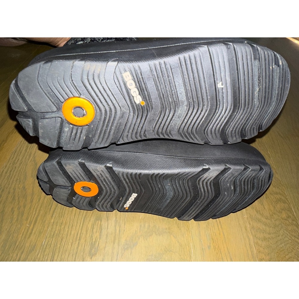 Bogs Youth Neo-Classic Micro Camo Waterproof Winter Boots Black Grey 6 72581-009 - Picture 8 of 9